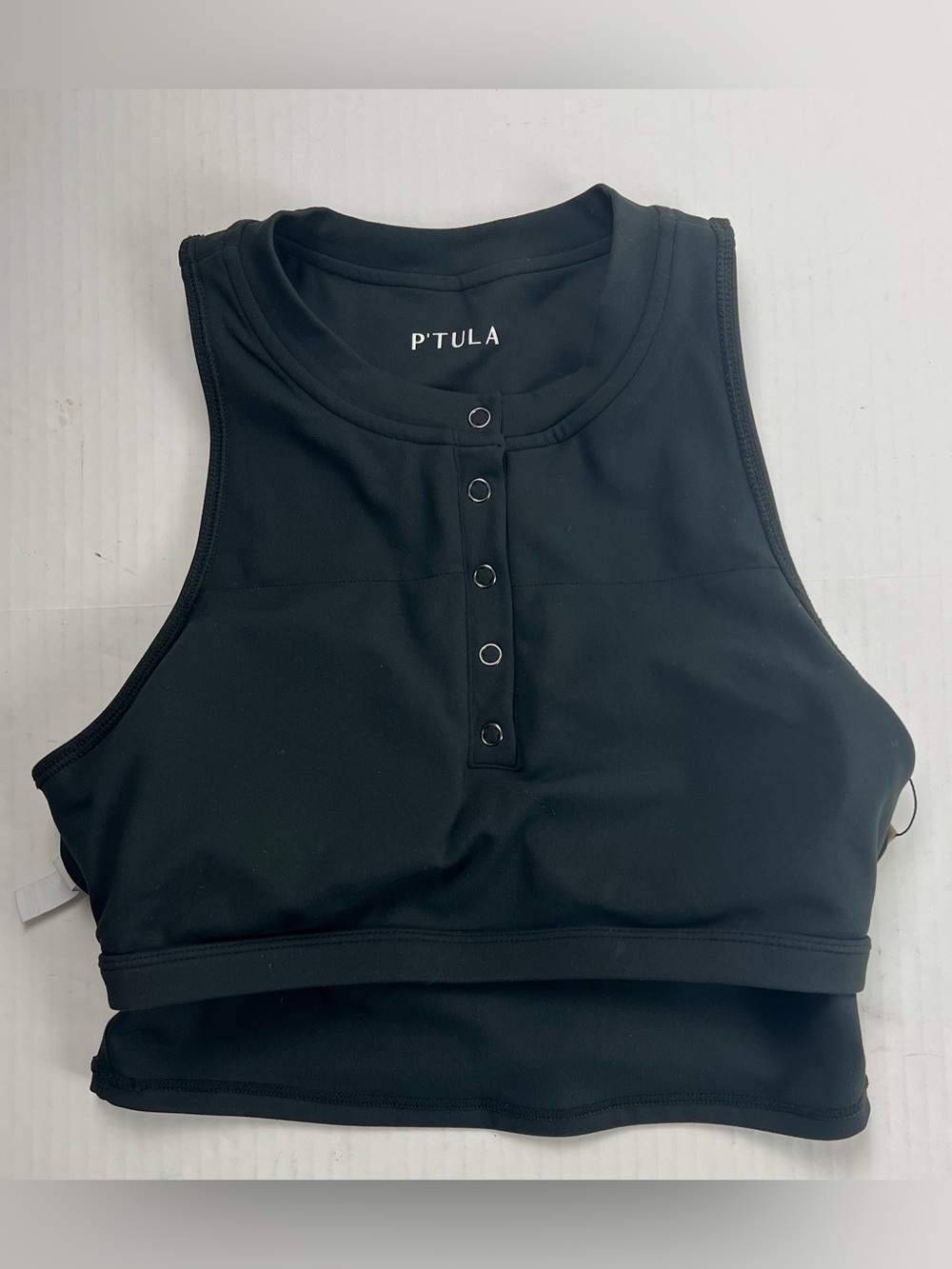P'Tula Henley Crop Top - Picture 7 of 11